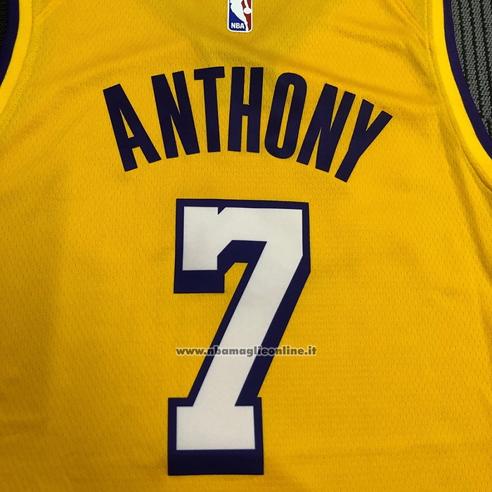 Maglia Los Angeles Lakers Carmelo Anthony #7 Citta 2019-20 Giallo